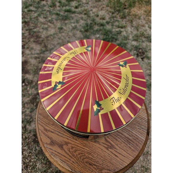 The Nutcracker Wind-Up Musical Tin Carousel w/4 Windows and 6 Compartments w/Lid - Picture 9 of 13